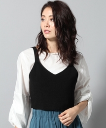 Andemiu | ニットキャミブラウスＳＥＴ772003(Tシャツ/カットソー)