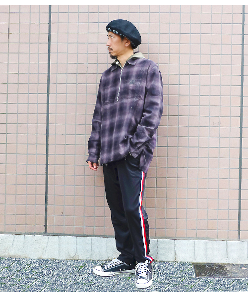 BEN DAVIS ORIGINALS（ベンデイビスオリジナルス）の「BEN DAVIS LINE JERSEY PANTS（その他パンツ・メンズ・ブラック×レッド/カーキブラウン/ブラック×ホワイト/グレー・MEDIUM/X-LARGE/LARGE）」の3枚目の写真
