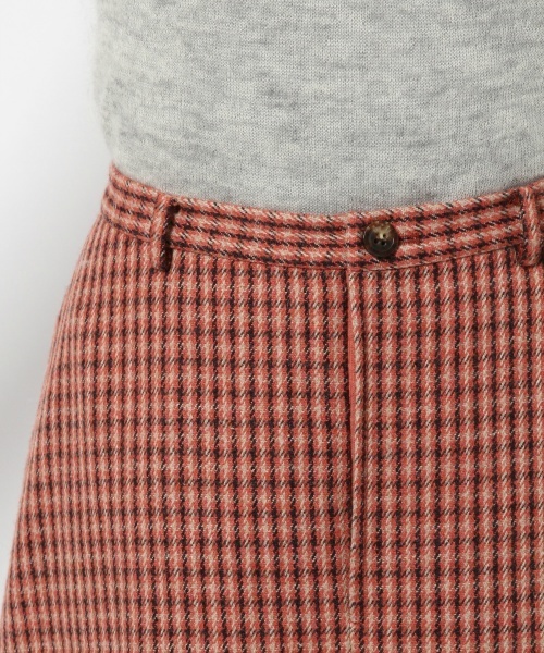 laboratory work(ラボラトリーワーク)の「ガンクラチェックスカート(スカート・レディース・ブラウン/パープル/オレンジ・MEDIUM)」の8枚目の写真