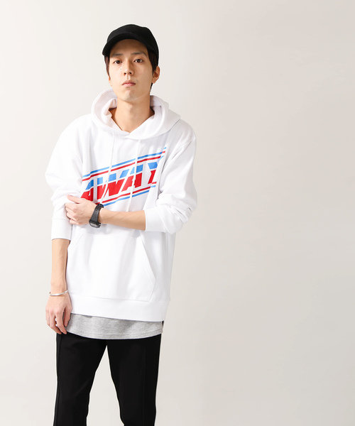 WEGO(ウィゴー)の「WEGO/マルチロゴプルパーカー(パーカー・メンズ・ホワイト/ブラック・LARGE/MEDIUM/SMALL)」の4枚目の写真