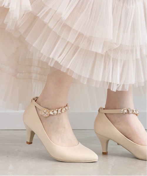 【未着用】RANDA ライトゴールド パンプス LL 結婚式 パーティー 未着用】RANDA ライトゴールド パンプス LL 結婚式 パーティー