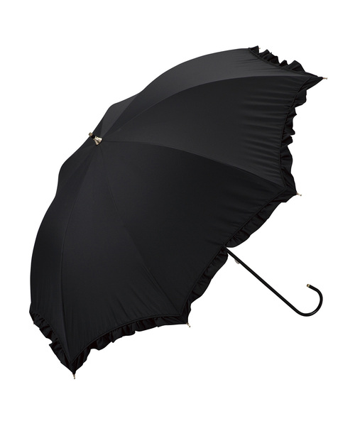 Wpc.（ダブリュピーシー）の「完全遮光 遮光クラシックフリル 日傘 長傘 Wpc.（長傘・レディース・ブラック/ベージュ/ネイビー/ラベンダー/ミント/ブラウン・FREE）」の13枚目の写真