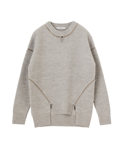 Un3d アンスリード の ジップデザインメンズニットトップ ニット セーター Wear