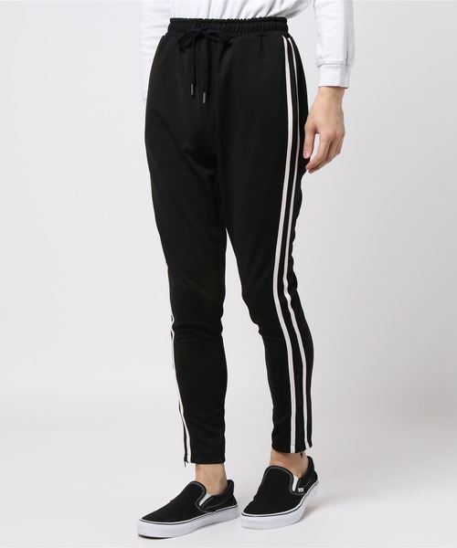 WEGO（ウィゴー）の「WEGO/ラインスキニートラックパンツ（その他パンツ・メンズ・ブラック/レッド/ネイビー/ブラック系その他・SMALL/LARGE/MEDIUM）」の7枚目の写真