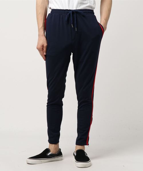 WEGO（ウィゴー）の「WEGO/ラインスキニートラックパンツ（その他パンツ・メンズ・ブラック/レッド/ネイビー/ブラック系その他・SMALL/LARGE/MEDIUM）」の22枚目の写真