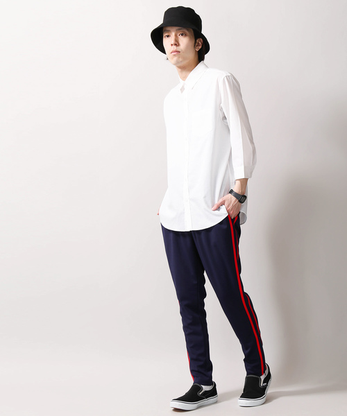 WEGO（ウィゴー）の「WEGO/ラインスキニートラックパンツ（その他パンツ・メンズ・ブラック/レッド/ネイビー/ブラック系その他・SMALL/LARGE/MEDIUM）」の15枚目の写真