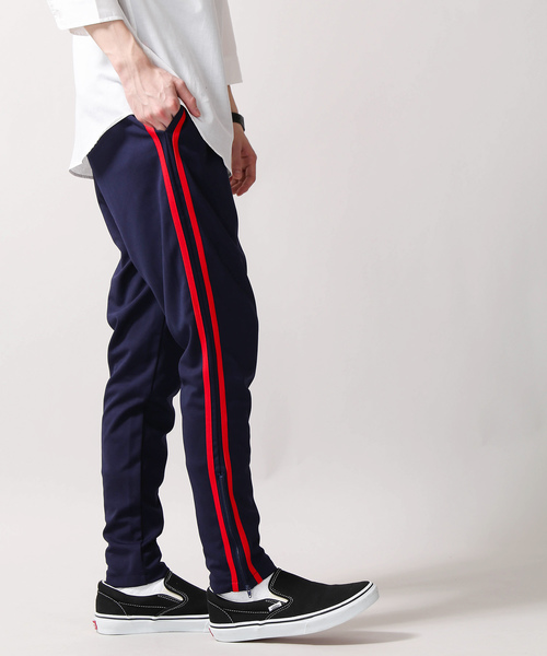 WEGO（ウィゴー）の「WEGO/ラインスキニートラックパンツ（その他パンツ・メンズ・ブラック/レッド/ネイビー/ブラック系その他・SMALL/LARGE/MEDIUM）」の16枚目の写真