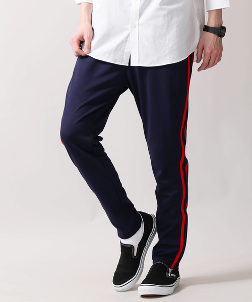 WEGO（ウィゴー）の「WEGO/ラインスキニートラックパンツ（その他パンツ・メンズ・ブラック/レッド/ネイビー/ブラック系その他・SMALL/LARGE/MEDIUM）」の17枚目の写真