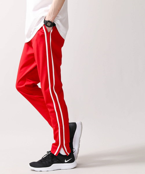 WEGO（ウィゴー）の「WEGO/ラインスキニートラックパンツ（その他パンツ・メンズ・ブラック/レッド/ネイビー/ブラック系その他・SMALL/LARGE/MEDIUM）」の19枚目の写真