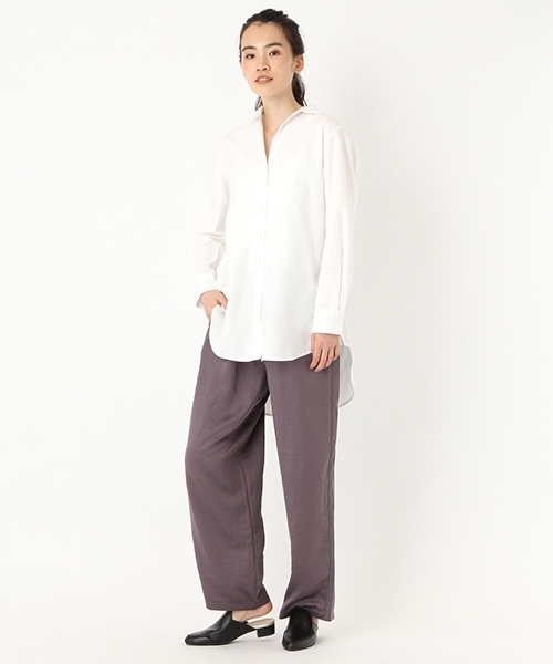 niko and...（ニコアンド）の「シルキーサテンイージーパンツ【niko and ...】（その他パンツ・レディース・パープル/オレンジ/ネイビー・4/3）」の9枚目の写真