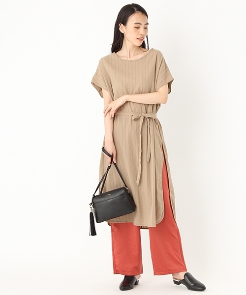 niko and...（ニコアンド）の「シルキーサテンイージーパンツ【niko and ...】（その他パンツ・レディース・パープル/オレンジ/ネイビー・4/3）」の11枚目の写真