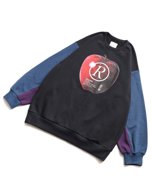 SHAREEF（シャリーフ）の「”APPLE R”  BIG SWEAT（スウェット・メンズ・キャメル/レッド/オレンジ/ダークグリーン・1/2/3）」の6枚目の写真