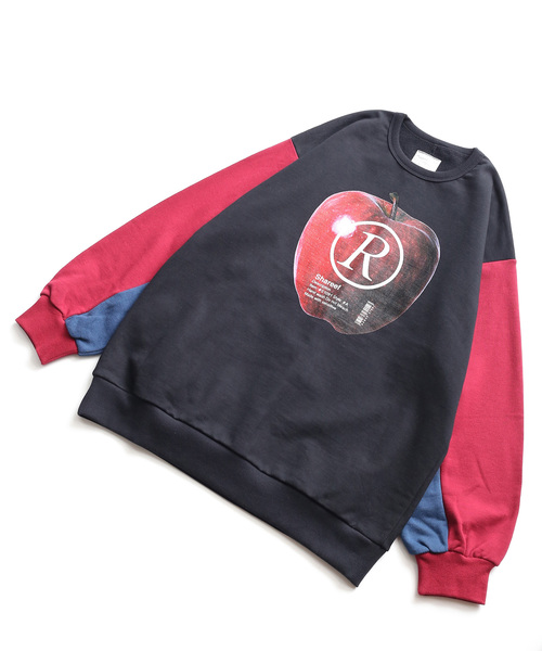 SHAREEF（シャリーフ）の「”APPLE R”  BIG SWEAT（スウェット・メンズ・キャメル/レッド/オレンジ/ダークグリーン・1/2/3）」の11枚目の写真