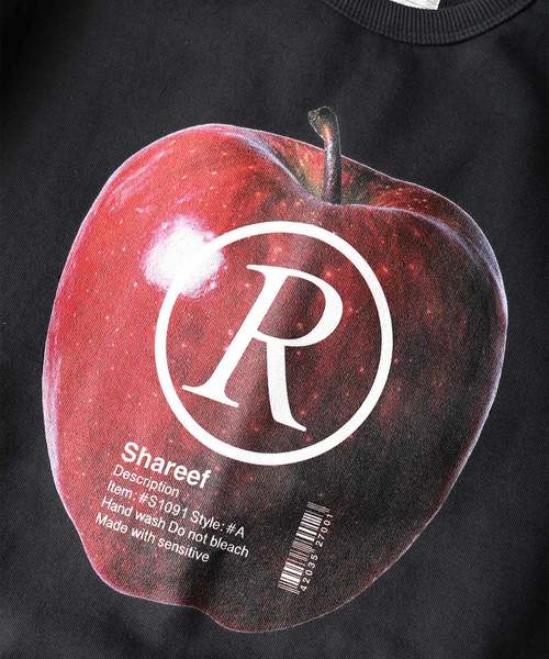 SHAREEF（シャリーフ）の「”APPLE R”  BIG SWEAT（スウェット・メンズ・キャメル/レッド/オレンジ/ダークグリーン・1/2/3）」の13枚目の写真