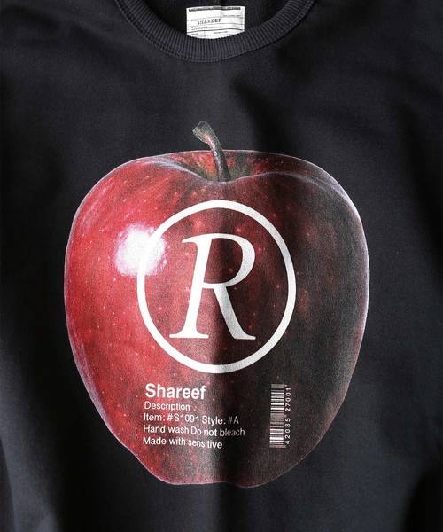 SHAREEF（シャリーフ）の「”APPLE R”  BIG SWEAT（スウェット・メンズ・キャメル/レッド/オレンジ/ダークグリーン・1/2/3）」の17枚目の写真