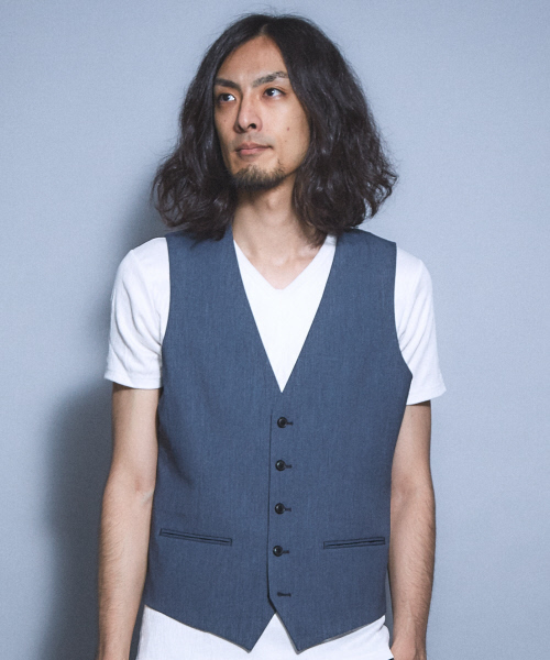 5351 POUR LES HOMMES（ゴーサンゴーイチプールオム）の「2WAYストレッチコンパクトジレ（ベスト・メンズ・チャコールグレー/ブラック/ブルー・44/46/48）」の3枚目の写真