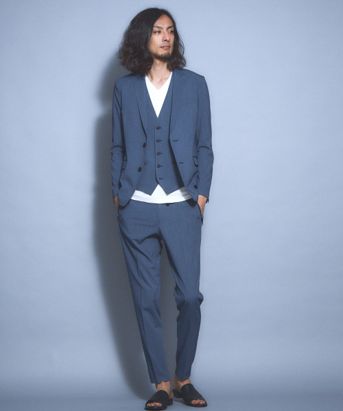 5351 POUR LES HOMMES（ゴーサンゴーイチプールオム）の「2WAYストレッチコンパクトジレ（ベスト・メンズ・チャコールグレー/ブラック/ブルー・44/46/48）」の20枚目の写真