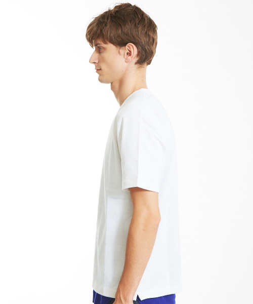 ABAHOUSE（アバハウス）の「ジャカードクルーネックTシャツ（Tシャツ/カットソー・メンズ・ホワイト/カーキ・44/46/48）」の13枚目の写真