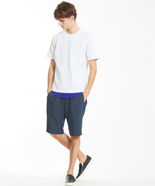 ABAHOUSE（アバハウス）の「ジャカードクルーネックTシャツ（Tシャツ/カットソー・メンズ・ホワイト/カーキ・44/46/48）」の7枚目の写真