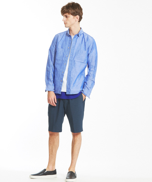 ABAHOUSE（アバハウス）の「ジャカードクルーネックTシャツ（Tシャツ/カットソー・メンズ・ホワイト/カーキ・44/46/48）」の6枚目の写真