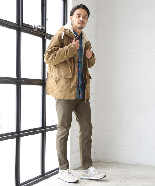 coen（コーエン）の「【『GO OUT』10月号掲載】3WAYボアマウンテンパーカー（マウンテンパーカー・メンズ・レッド/ブラック/ベージュ/ネイビー・SMALL/MEDIUM/X-LARGE/LARGE）」の15枚目の写真