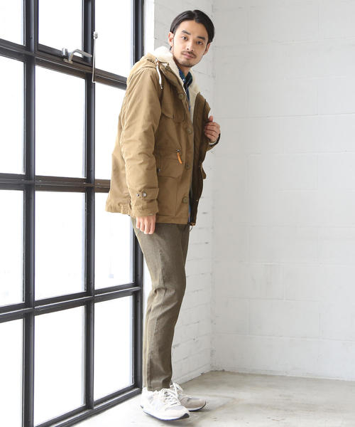 coen（コーエン）の「【『GO OUT』10月号掲載】3WAYボアマウンテンパーカー（マウンテンパーカー・メンズ・レッド/ブラック/ベージュ/ネイビー・SMALL/MEDIUM/X-LARGE/LARGE）」の14枚目の写真