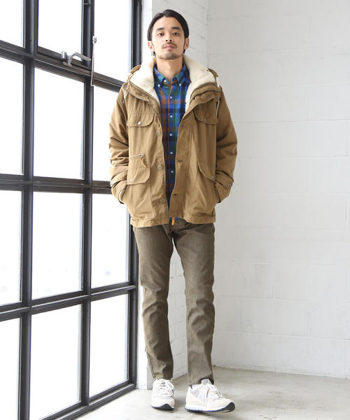 coen（コーエン）の「【『GO OUT』10月号掲載】3WAYボアマウンテンパーカー（マウンテンパーカー・メンズ・レッド/ブラック/ベージュ/ネイビー・SMALL/MEDIUM/X-LARGE/LARGE）」の13枚目の写真