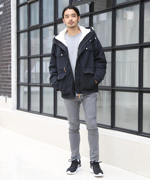 coen（コーエン）の「【『GO OUT』10月号掲載】3WAYボアマウンテンパーカー（マウンテンパーカー・メンズ・レッド/ブラック/ベージュ/ネイビー・SMALL/MEDIUM/X-LARGE/LARGE）」の11枚目の写真