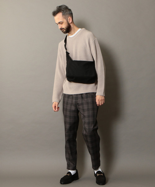 BEAUTY&YOUTH UNITED ARROWS(ビューティーアンドユースユナイテッドアローズ)の「BY コットンナイロン ショルダーバッグ ◆(ショルダーバッグ・メンズ・ブラック・FREE)」の4枚目の写真