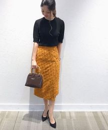 YECCA VECCA | ドビードット釦ラップスカート(スカート)