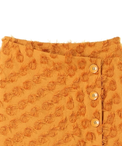 YECCA VECCA(イェッカヴェッカ)の「ドビードット釦ラップスカート(スカート・レディース・ネイビー/グリーン/マスタード・SMALL/MEDIUM)」の15枚目の写真