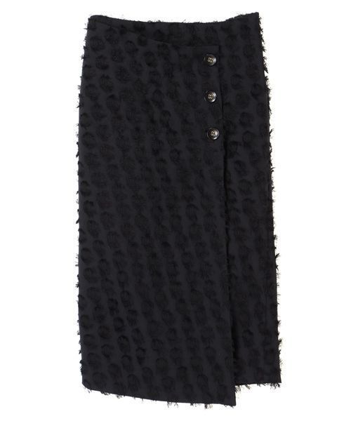 YECCA VECCA(イェッカヴェッカ)の「ドビードット釦ラップスカート(スカート・レディース・ネイビー/グリーン/マスタード・SMALL/MEDIUM)」の18枚目の写真