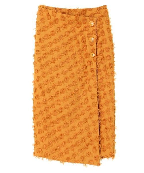 YECCA VECCA(イェッカヴェッカ)の「ドビードット釦ラップスカート(スカート・レディース・ネイビー/グリーン/マスタード・SMALL/MEDIUM)」の19枚目の写真