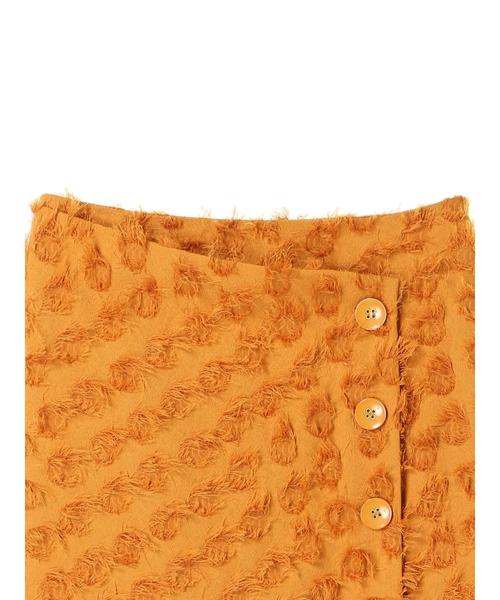 YECCA VECCA(イェッカヴェッカ)の「ドビードット釦ラップスカート(スカート・レディース・ネイビー/グリーン/マスタード・SMALL/MEDIUM)」の9枚目の写真