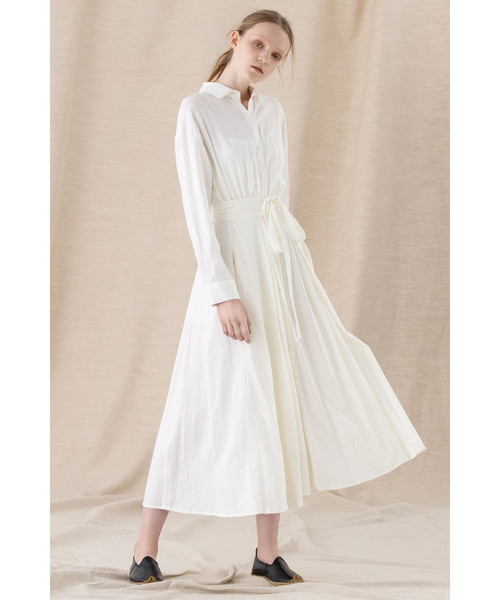 CASA FLINE（カーサフライン）の「エプロンロングシャツワンピース  