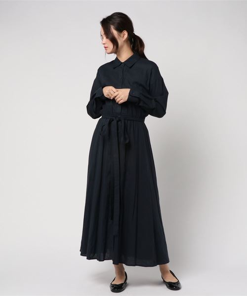 CASA FLINE（カーサフライン）の「エプロンロングシャツワンピース  