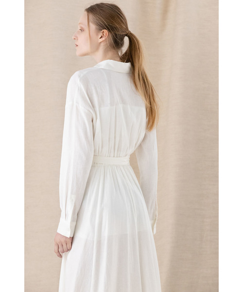 CASA FLINE（カーサフライン）の「エプロンロングシャツワンピース  