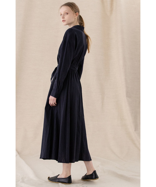 CASA FLINE（カーサフライン）の「エプロンロングシャツワンピース  