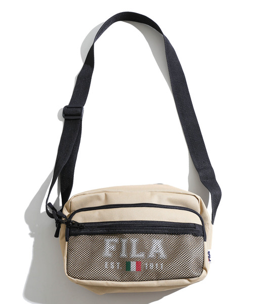 FILA(フィラ)の「∴WEGO/FILA別注メッシュポケットショルダーバッグ(ショルダーバッグ・レディース・ブラック/ベージュ/その他1・FREE)」の5枚目の写真
