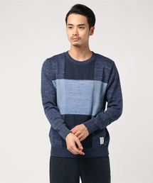 【Ranch standard】 RA18-018 パッチワークニット Speck Dyeing