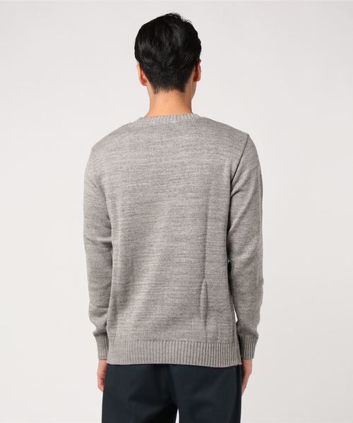 Ranch standard(ランチスタンダード)の「【Ranch standard】 RA18-018 パッチワークニット Speck Dyeing(ニット/セーター・メンズ・グレー系その他/ブルー系その他・3/2)」の3枚目の写真