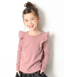 devirock | 裏シャギー肩フリルトップス(Tシャツ/カットソー)