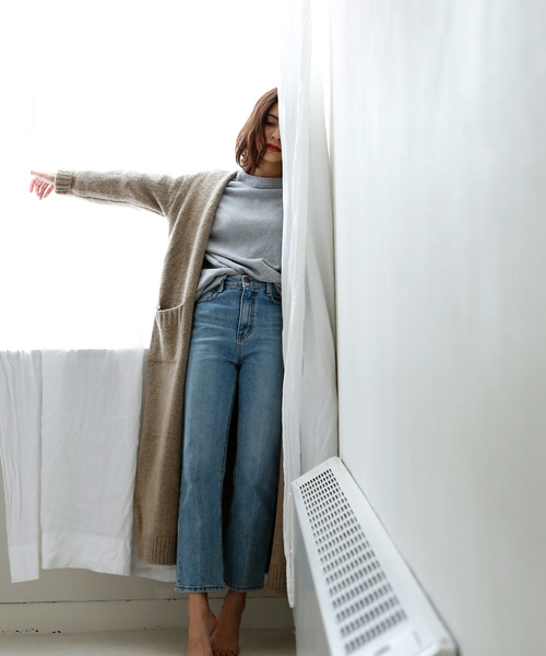 marjour（マージュール）の「FULL LENGTH KNIT CARDIGAN（カーディガン/ボレロ・レディース・ベージュ/モカ・MEDIUM）」の10枚目の写真