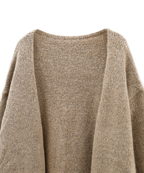 marjour（マージュール）の「FULL LENGTH KNIT CARDIGAN（カーディガン/ボレロ・レディース・ベージュ/モカ・MEDIUM）」の7枚目の写真