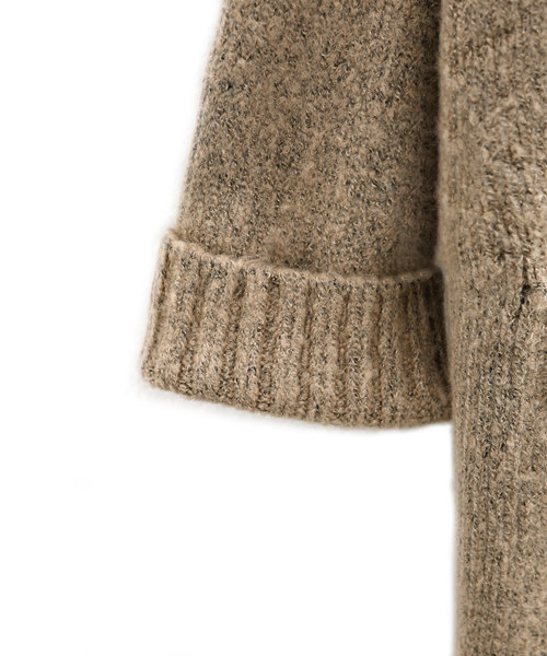 marjour（マージュール）の「FULL LENGTH KNIT CARDIGAN（カーディガン/ボレロ・レディース・ベージュ/モカ・MEDIUM）」の5枚目の写真