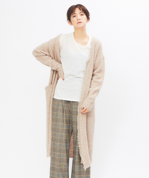 collex(コレックス)の「ベビーアルパカニットコーディガン(カーディガン)」|ライトブラウン