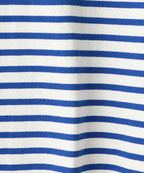 coen（コーエン）の「【新色追加・ネイビー⇒WEB限定】ボーダーボートネックカットソー（Tシャツ/カットソー・レディース・ベージュ/ネイビー/ロイヤルブルー/グレー/マルチ・MEDIUM/LARGE）」の14枚目の写真