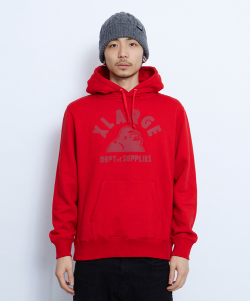 XLARGE(エクストララージ)の「JUVENILE OG PULLOVER HOODIE(パーカー・メンズ・ブラック/アッシュグレー/レッド/ネイビー・SMALL/MEDIUM/LARGE/X-LARGE)」の1枚目の写真