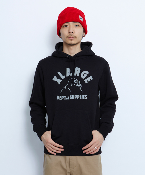 XLARGE(エクストララージ)の「JUVENILE OG PULLOVER HOODIE(パーカー・メンズ・ブラック/アッシュグレー/レッド/ネイビー・SMALL/MEDIUM/LARGE/X-LARGE)」の2枚目の写真