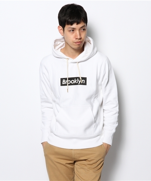 CIAOPANIC（チャオパニック）の「【Ciaopanic】リバースウィーブプルパーカー（パーカー・メンズ・ブラック/ネイビー/アイボリー/スミクロ/オフホワイト/グレー・LARGE/MEDIUM）」の11枚目の写真